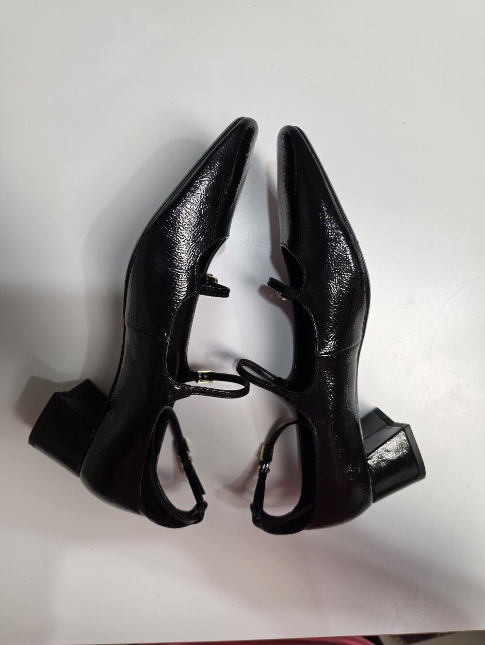 Zara Black Patent Leather Multi-Strap Mary Jane Shoes - Size (EU-41) 10 - 10.5 - Picture 10 of 12